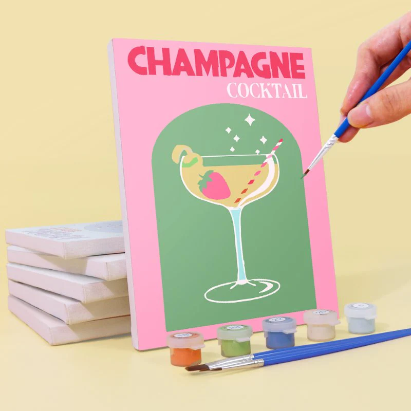 12 Mini Paintings | Farbenfroher Cocktail-Mix - Image 5