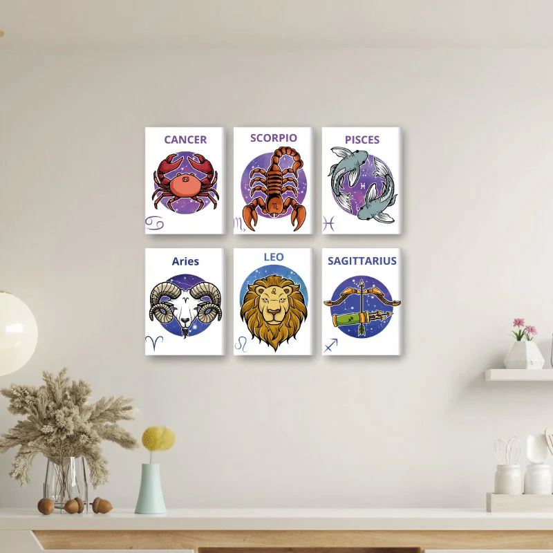 12 Mini Paintings | Sternzeichen-Set - Image 4