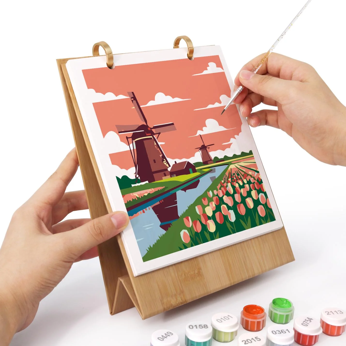 2027 Malen nach Zahlen Tischkalender | Reise Edition - Image 3