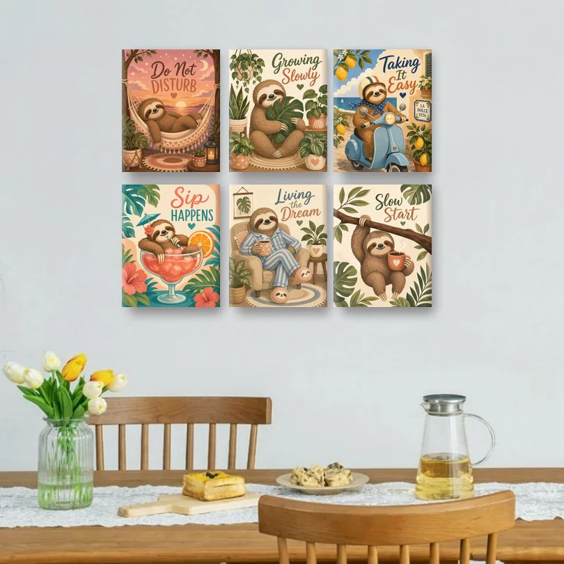 6 Mini-Gemälde | Bitte nicht stören Set - Image 2