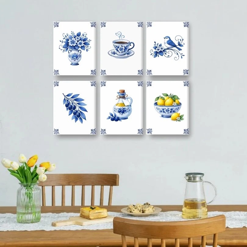 6 Mini-GemÀlde | Delft-Blau Set - Image 2