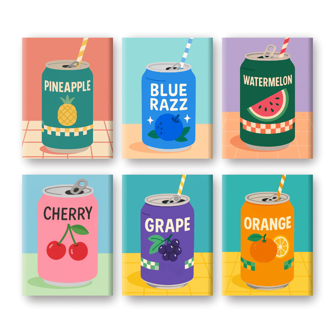 6 Mini-GemÀlde | Fruchtlimo Set