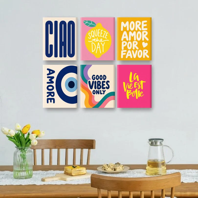 6 Mini-GemÀlde | Good Vibes Only Set - Image 2