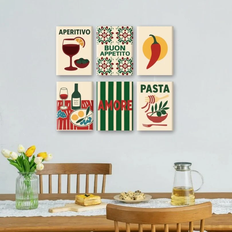 6 Mini-Gemälde | Guten Appetit Set - Image 2