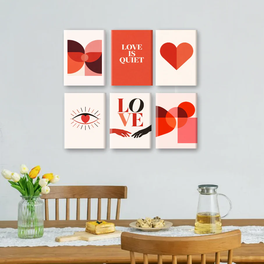 6 Mini-GemÀlde | Love Is Quiet Set - Image 2