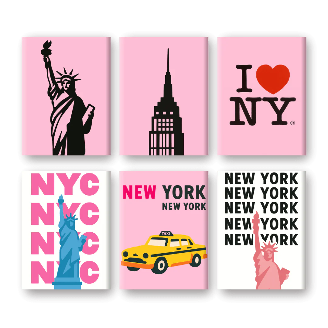6 Mini-GemÀlde | New-York Set