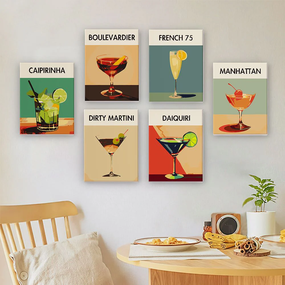 6 Mini-Gemälde | Premium Cocktail Set - Image 2