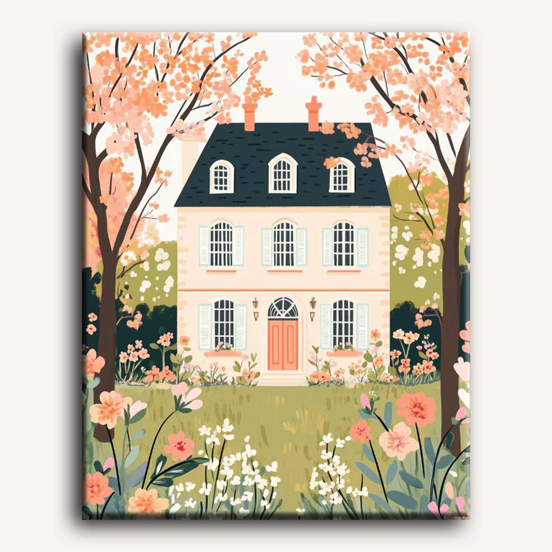 Malen nach Zahlen - Blumen haus - Image 2