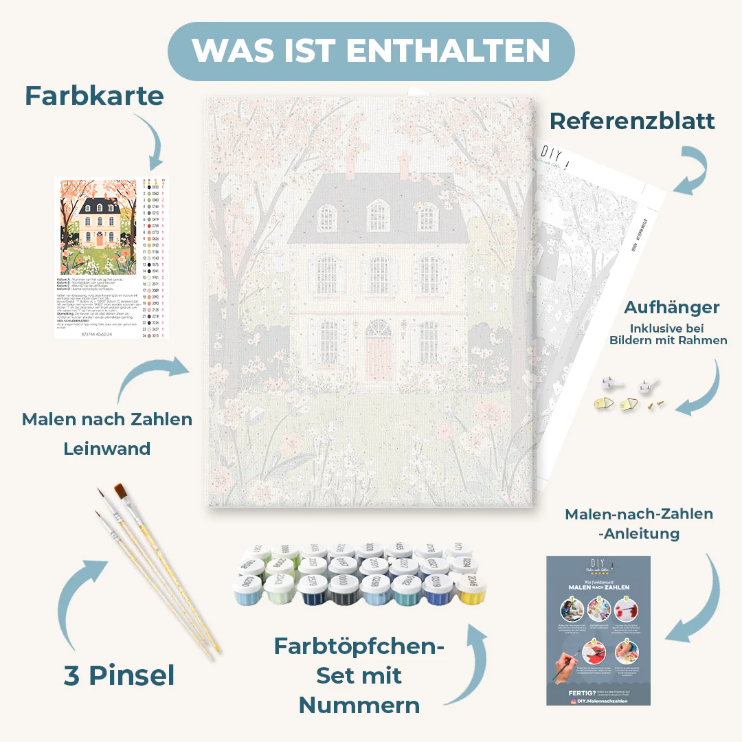 Malen nach Zahlen - Blumen haus - Image 3