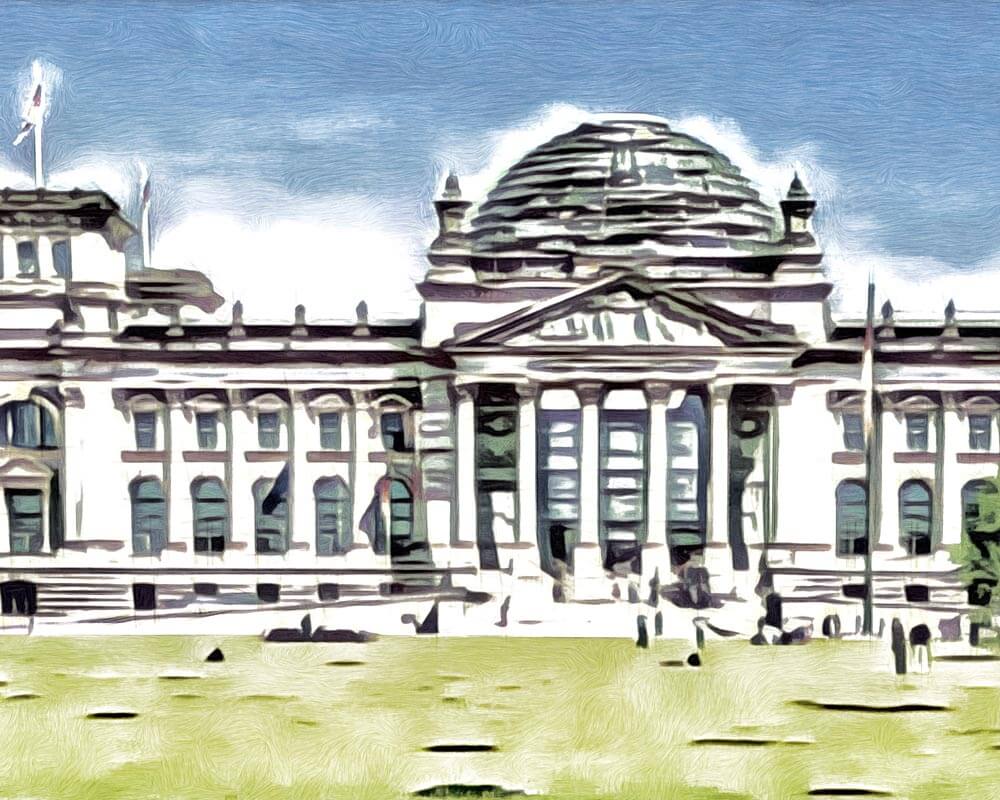 Malen nach Zahlen - Berliner Reichstagsgebäude - by zamart