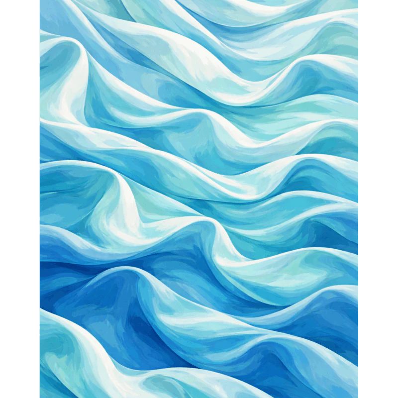 Malen nach Zahlen - Blauer Satin