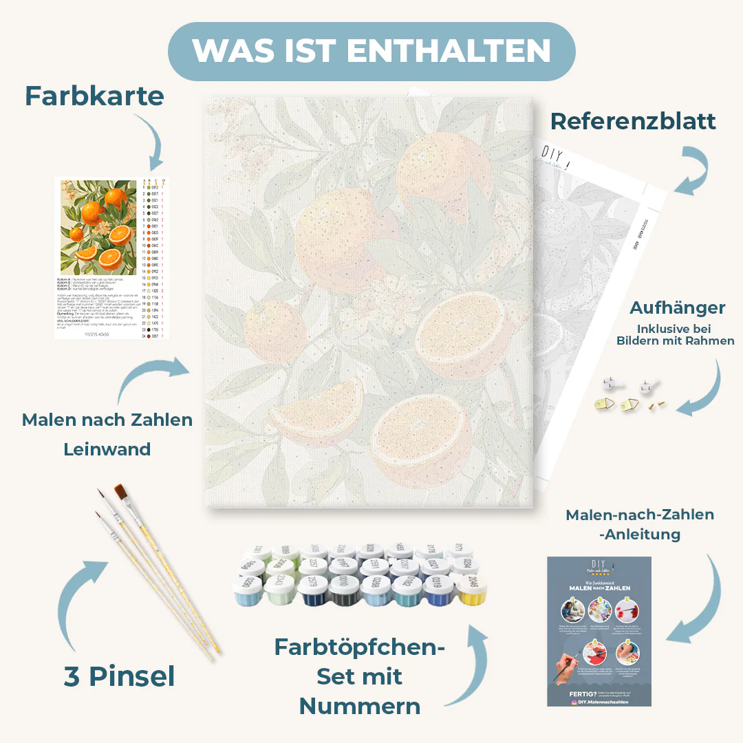 Malen nach Zahlen - Blühende Orangen - Image 3