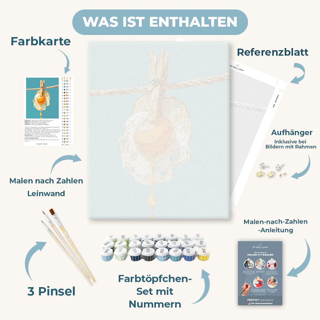 Malen nach Zahlen - Eigelb - Image 3