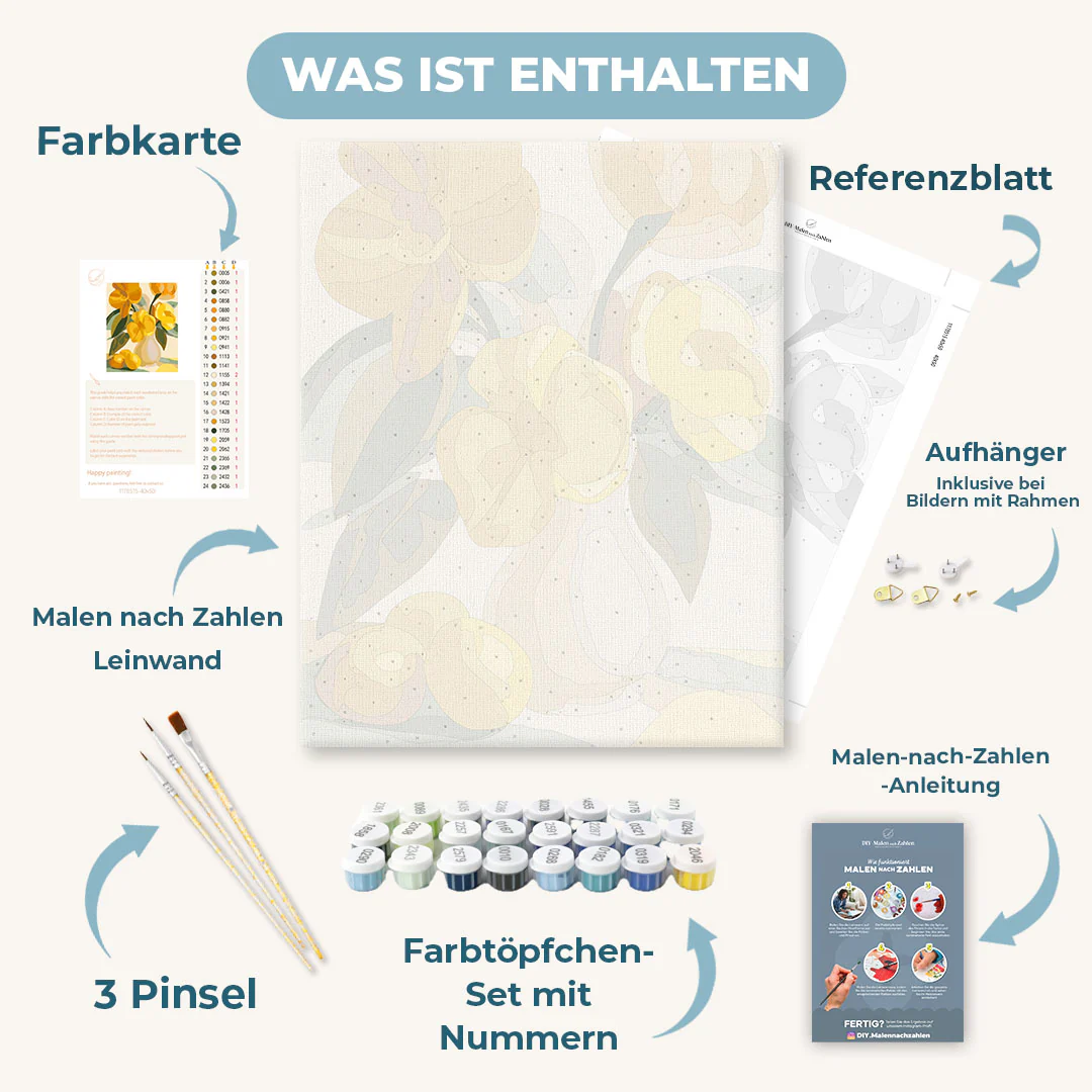 Malen nach Zahlen - Eine Vase voll Sonnenschein - Image 3