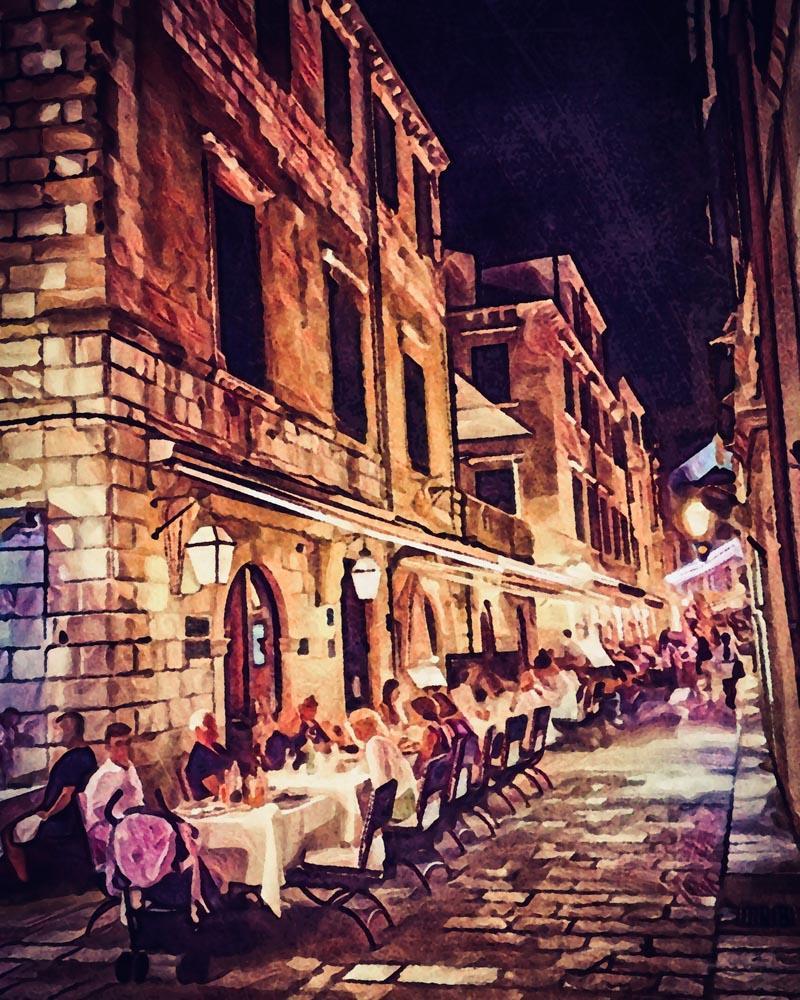 Malen nach Zahlen - Familienfeier in Dubrovnik - by zamart