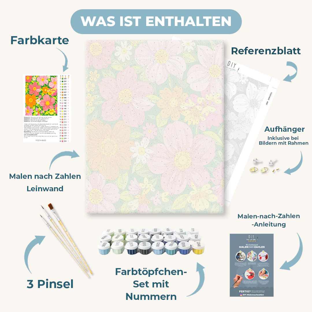 Malen nach Zahlen - Flower Power - Image 3