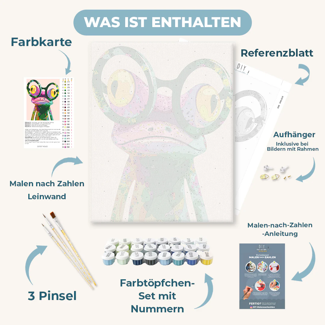 Malen nach Zahlen - Fröhlicher Frosch - Image 3