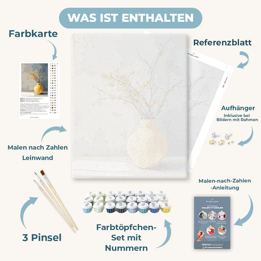 Malen nach Zahlen - Goldene Vase - Image 3