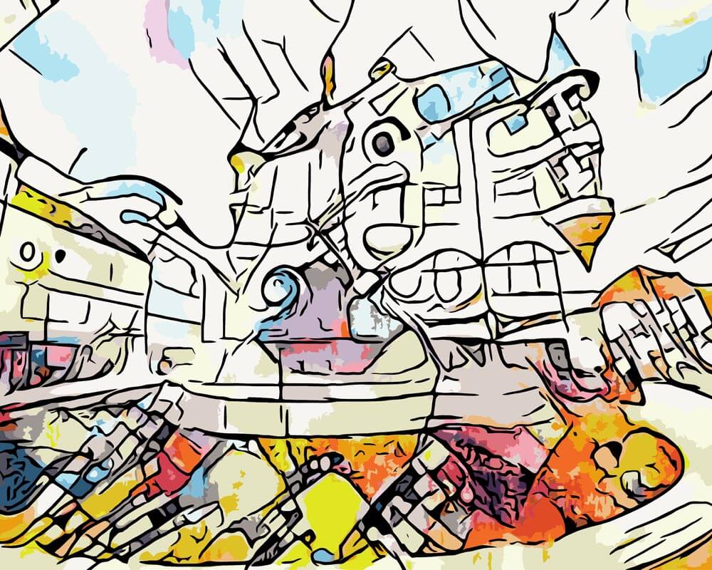 Malen nach Zahlen - Kandinsky trifft ..Erfurt - by zamart