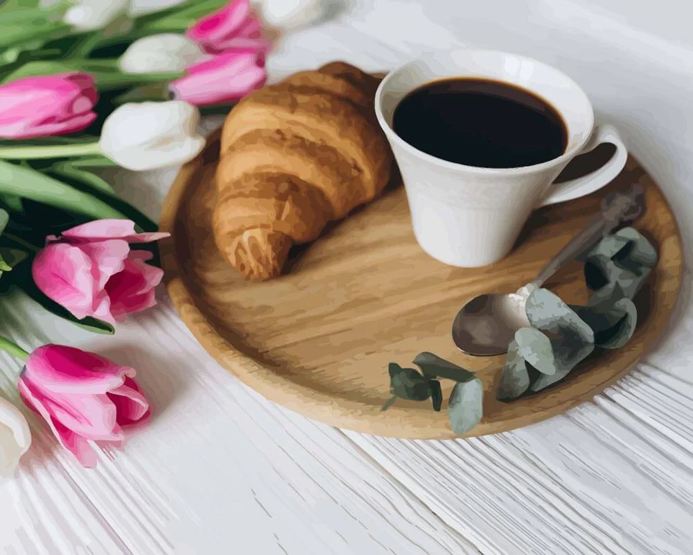 Malen nach Zahlen - Kleines Frühstück