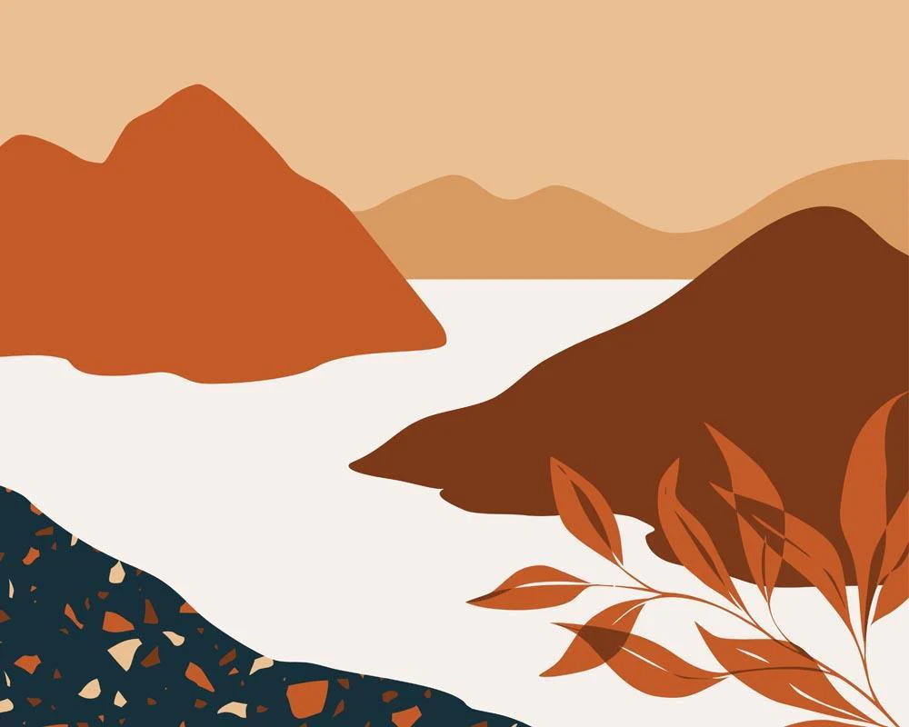 Malen nach Zahlen - Landschaft Illustration 29
