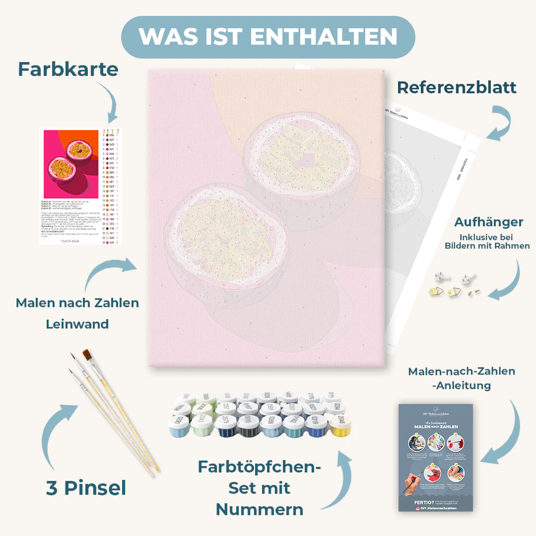 Malen nach Zahlen - Lebendige Passionsfrucht - Image 3