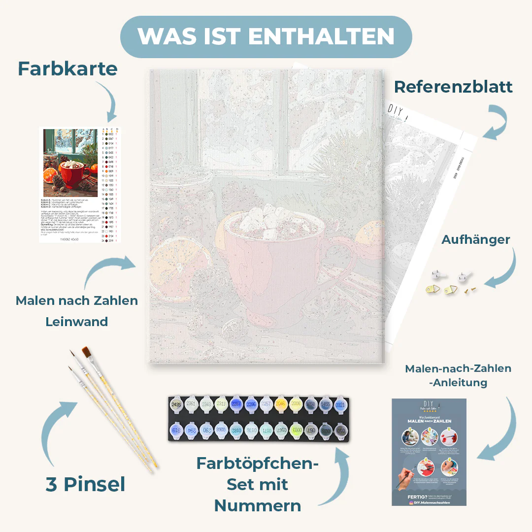 Malen nach Zahlen - Morgen mit heißer Schokolade - Image 3