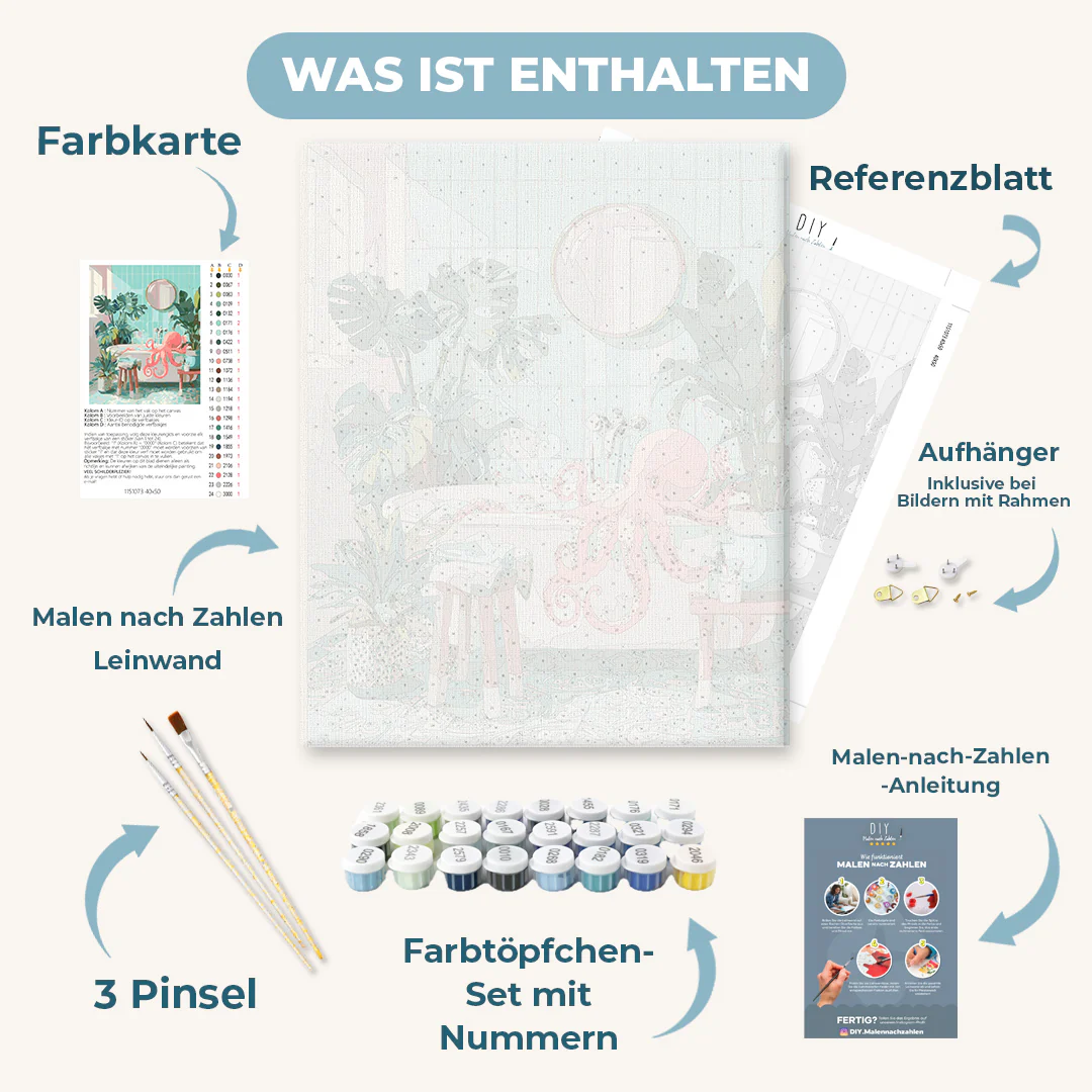 Malen nach Zahlen - Oktopus-Bad - Image 3