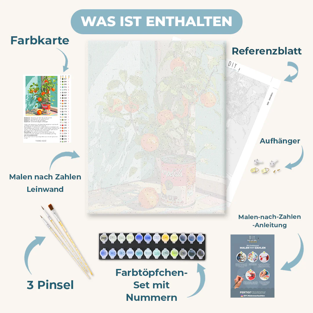 Malen nach Zahlen - Orangen in der Dose - Image 2