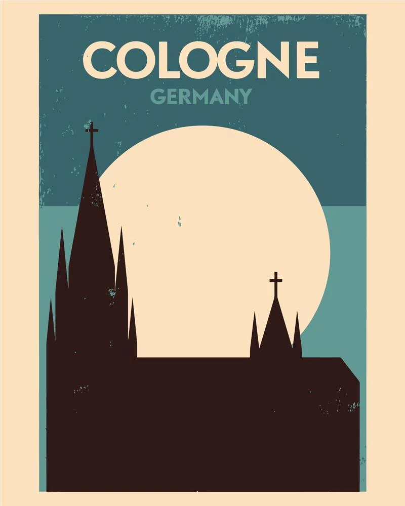 Malen nach Zahlen - Retro - Köln