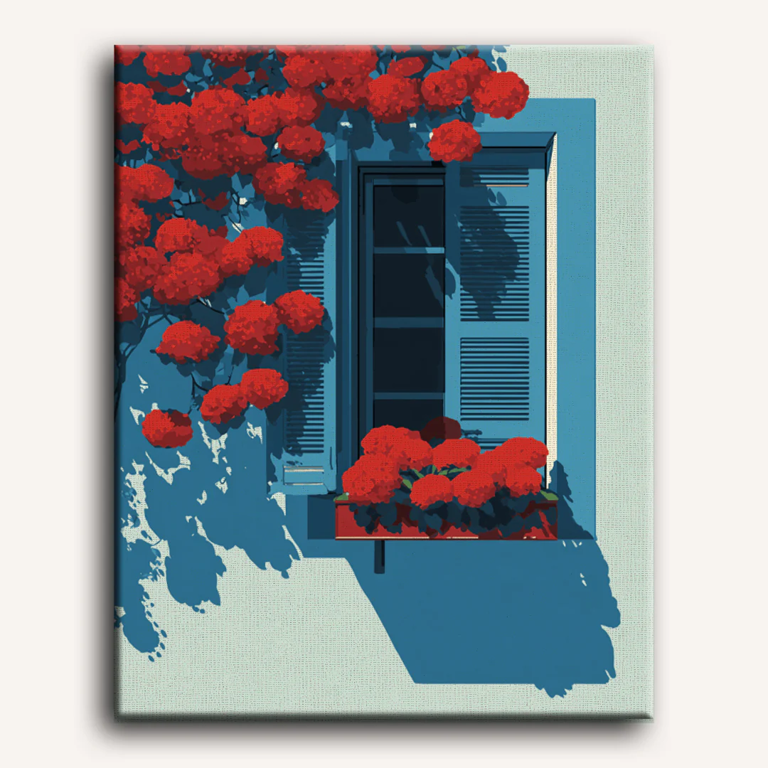 Malen nach Zahlen - Scharlachrote Bougainvillea - Image 2