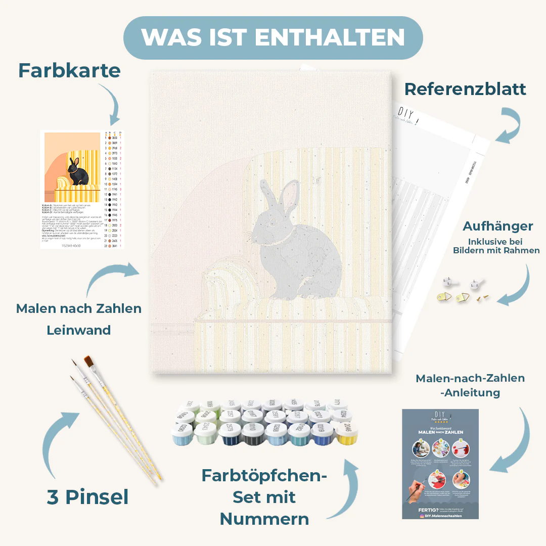 Malen nach Zahlen - Schwarzes Kaninchen - Image 3