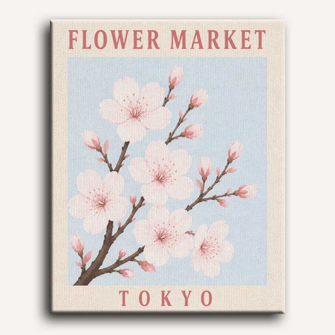 Malen nach Zahlen - Tokio Blumen - Image 2
