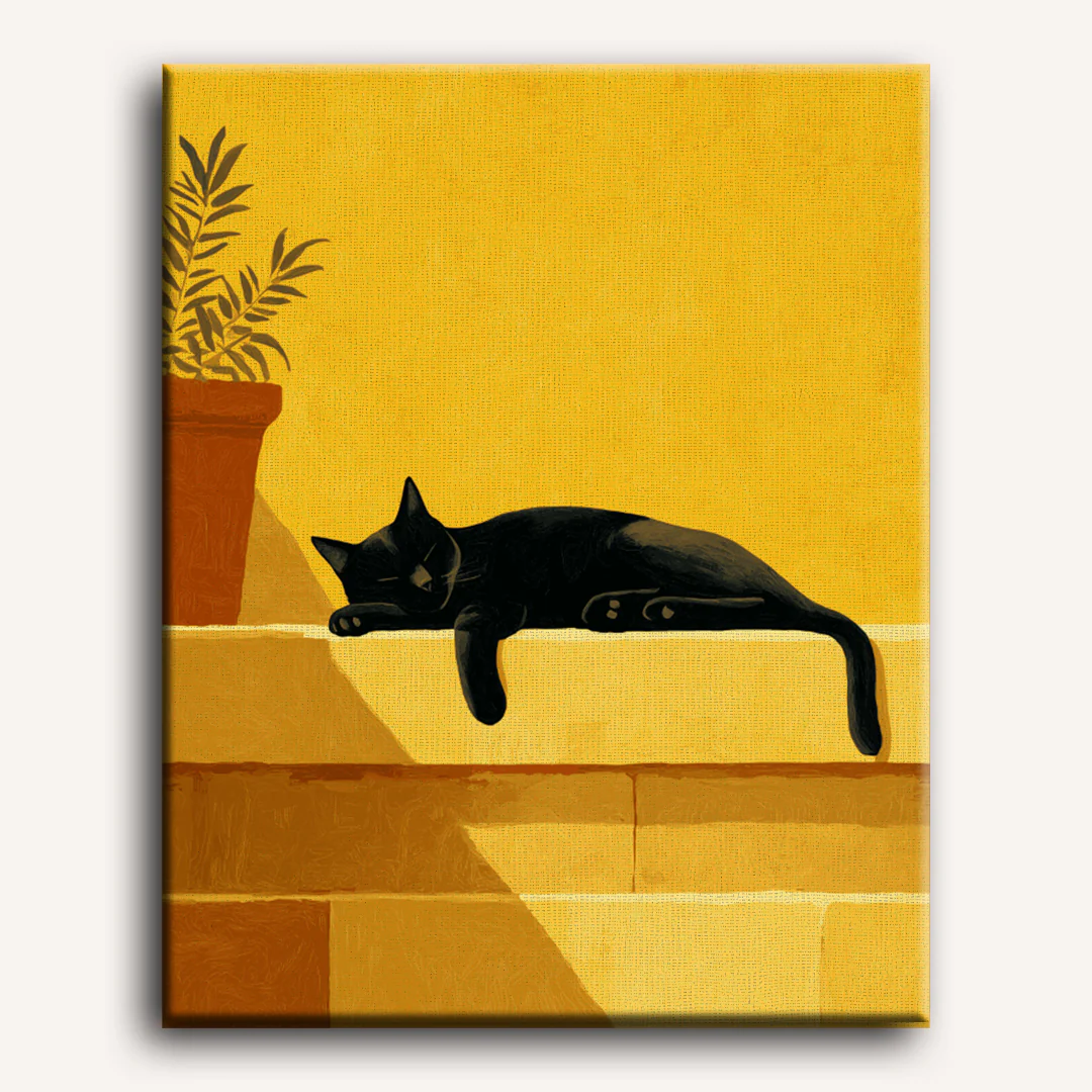 Malen nach Zahlen - Treppenkatze - Image 2