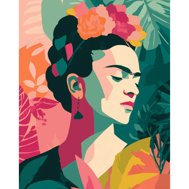 Malen nach Zahlen - Tropische Frida