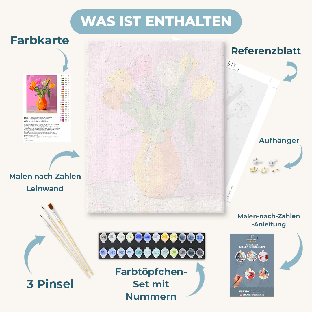 Malen nach Zahlen - Tulpenstrahlen - Image 3