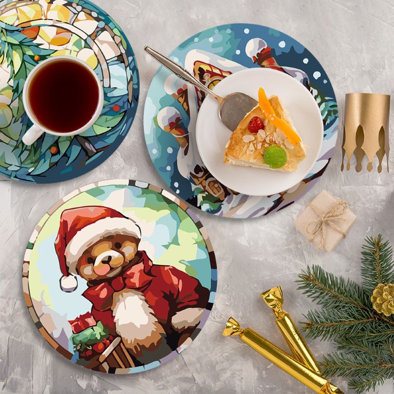 Malen nach Zahlen - Weihnachts-Tischsets | 6 Stück - Image 13
