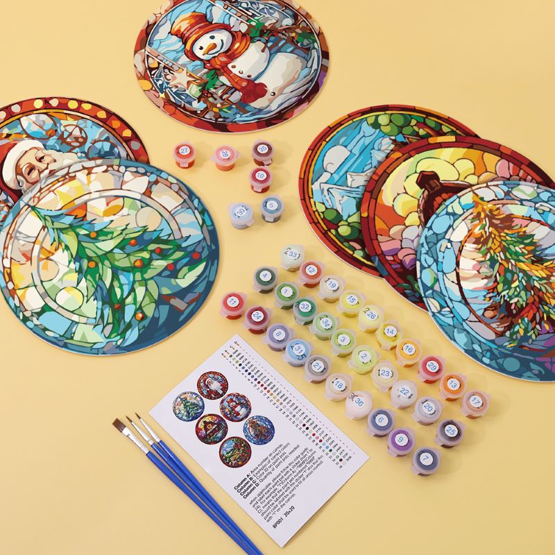 Malen nach Zahlen - Weihnachts-Tischsets | 6 Stück - Image 3
