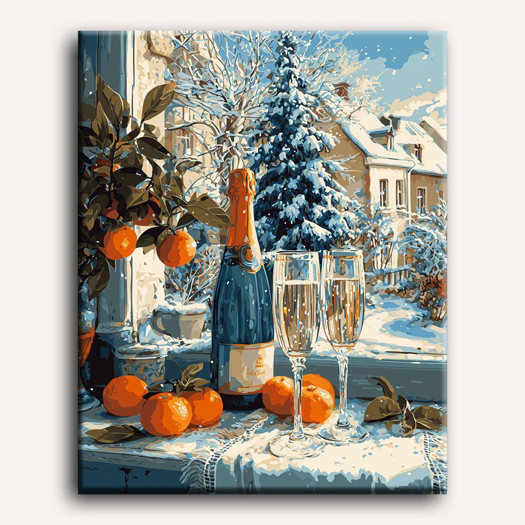 Malen nach Zahlen - Weihnachtschampagner - Image 2