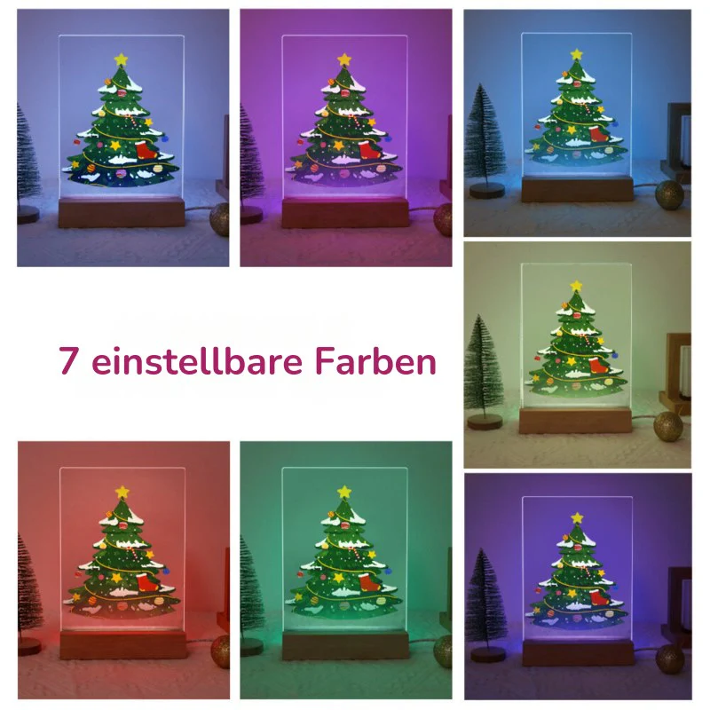 Malen nach Zahlen Weihnachtslampe | Frohe Weihnachten - Image 3