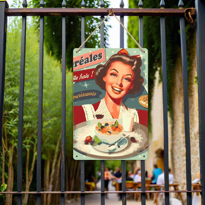 Metallisches Malen-nach-Zahlen-Poster | Frühstück - Image 8