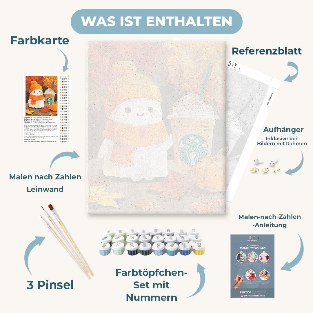 Malen nach Zahlen - Pumpkin Spice-Geist - Image 3